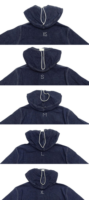 Buzz Rickson U.S. Navy Denim Gas Protective Parka - WWII Denim Anti-Gas Parka (Gunner Smock Jacket) BR11703 One-Wash