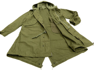 Buzz Rickson Parka Men's U.S. Army M-51 Fishtail Parka Military Coat Jacket BR12266 Olive Drab