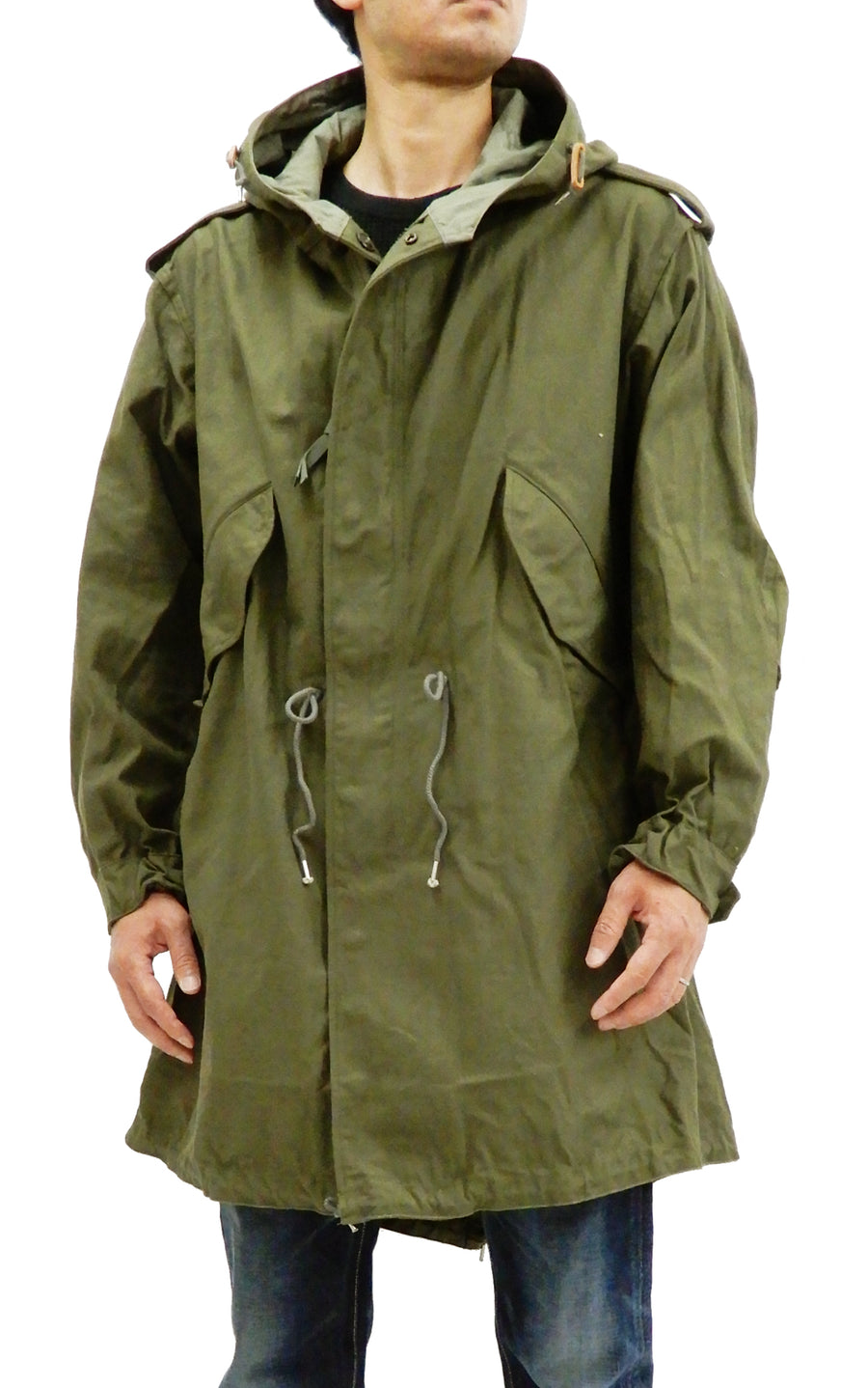 Buzz Rickson Parka Men's U.S. Army M-51 Fishtail Parka Military Coat Jacket BR12266 Olive Drab