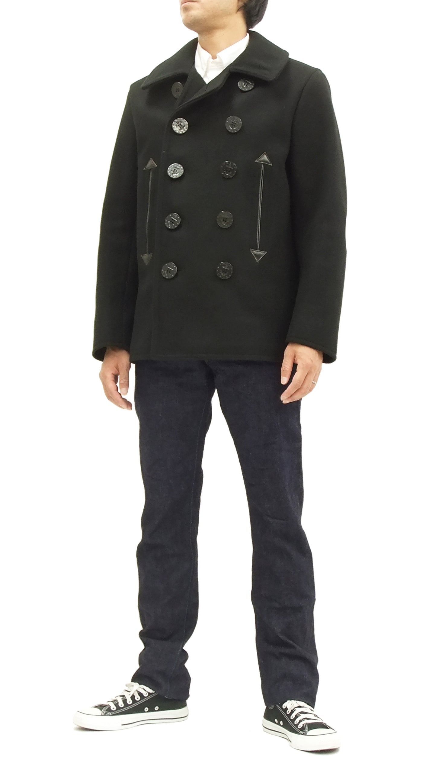 Buzz Rickson Pea Coat William Gibson Men's Wool Overcoat