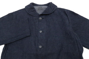 Buzz Rickson Shawl Collar Denim Jacket Men's Reproduction of US Navy Dungaree Jumper BR12744