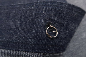 Buzz Rickson Shawl Collar Denim Jacket Men's Reproduction of US Navy Dungaree Jumper BR12744