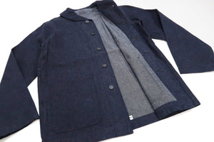 Buzz Rickson Shawl Collar Denim Jacket Men's Reproduction of US Navy Dungaree Jumper BR12744