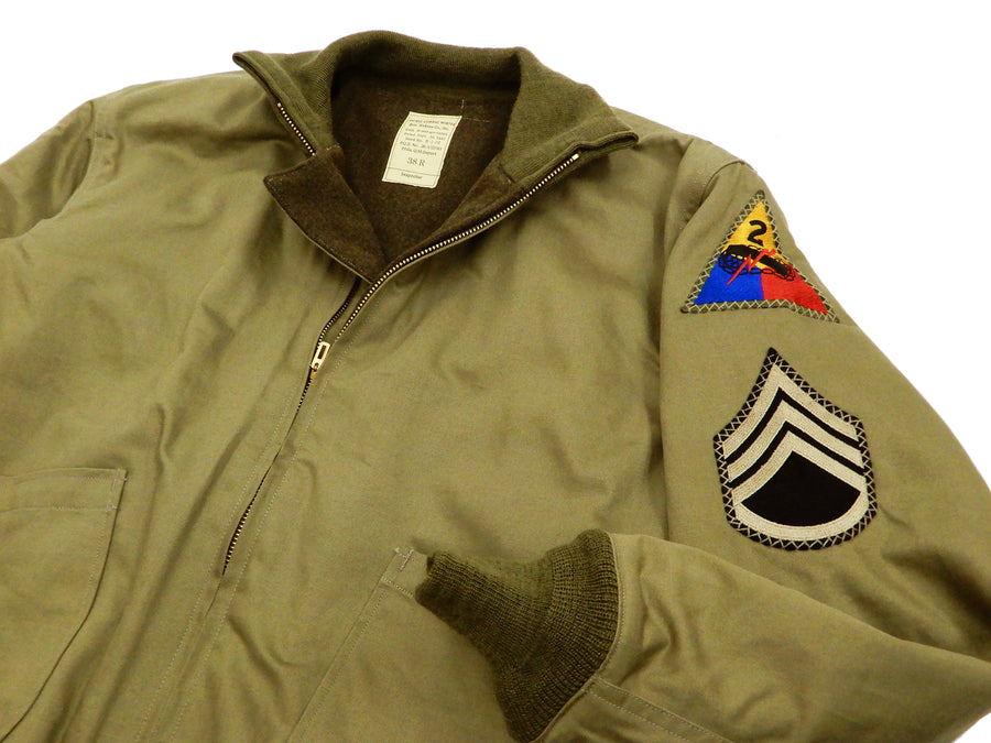 Buzz Rickson Men's Tank Jacket US Army Tanker Jacket Fury Brad Pitt Edition Tank Jacket BR13113