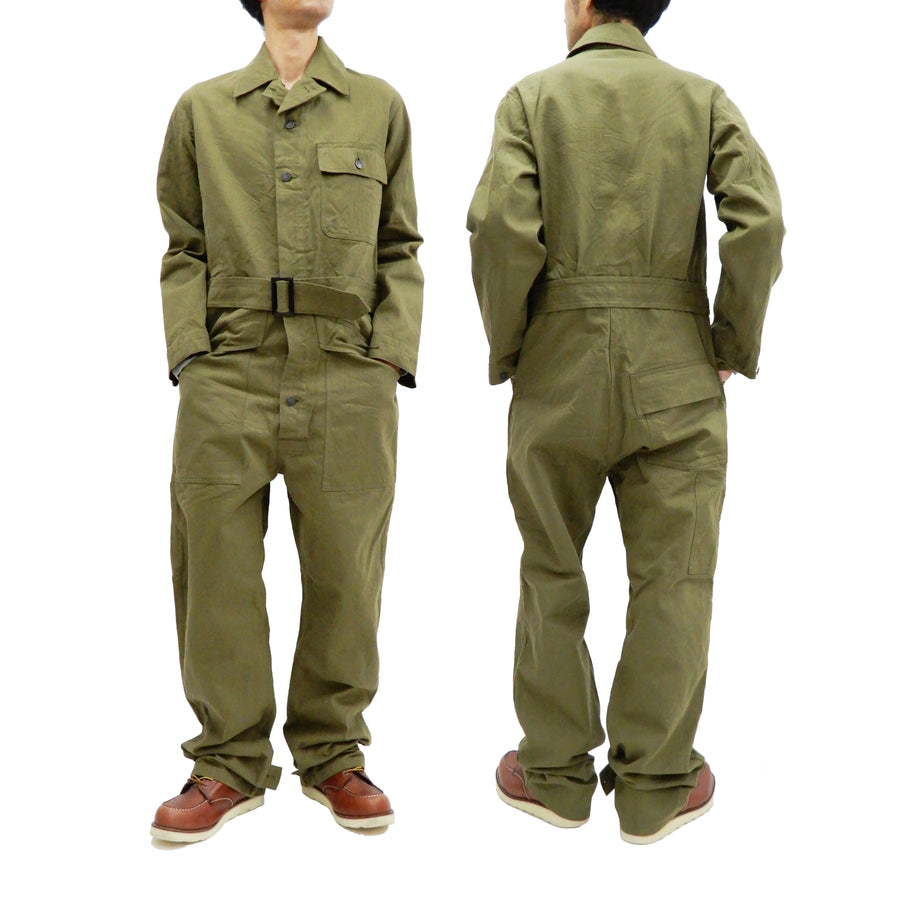 Buzz Rickson Coverall Men's US Army HBT M-43 Military Jumpsuit One Piece BR14414