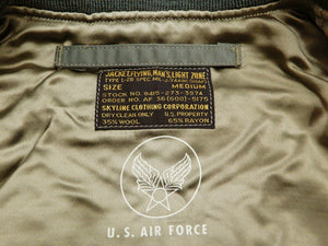 Buzz Rickson Jacket Men's L-2B Flight Jacket Plain Bomber Jacket L2B BR14870 Sage-Green