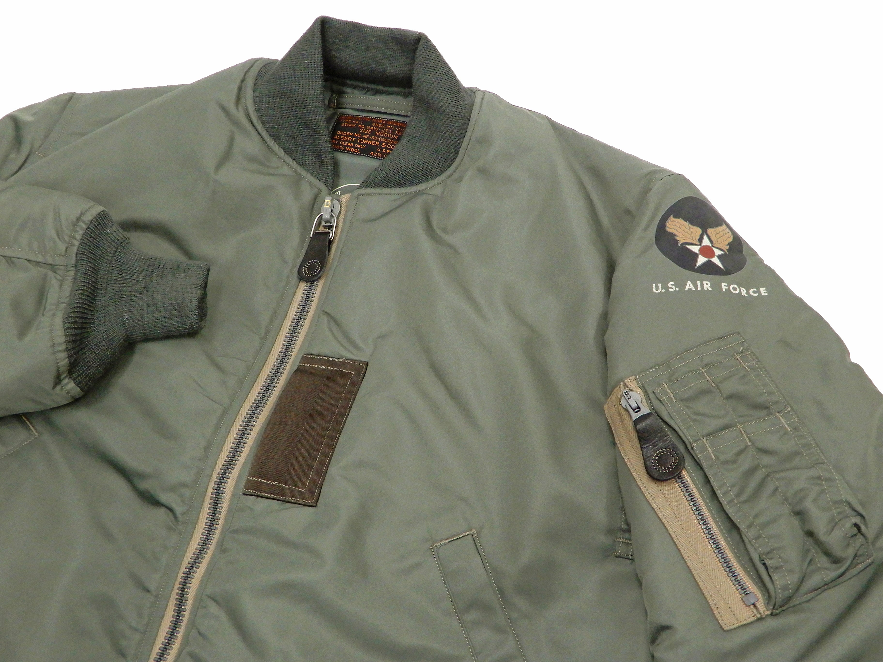 Buzz Rickson MA-1 Flight Jacket Men's Reproduction of MA1 Bomber Jacke ...