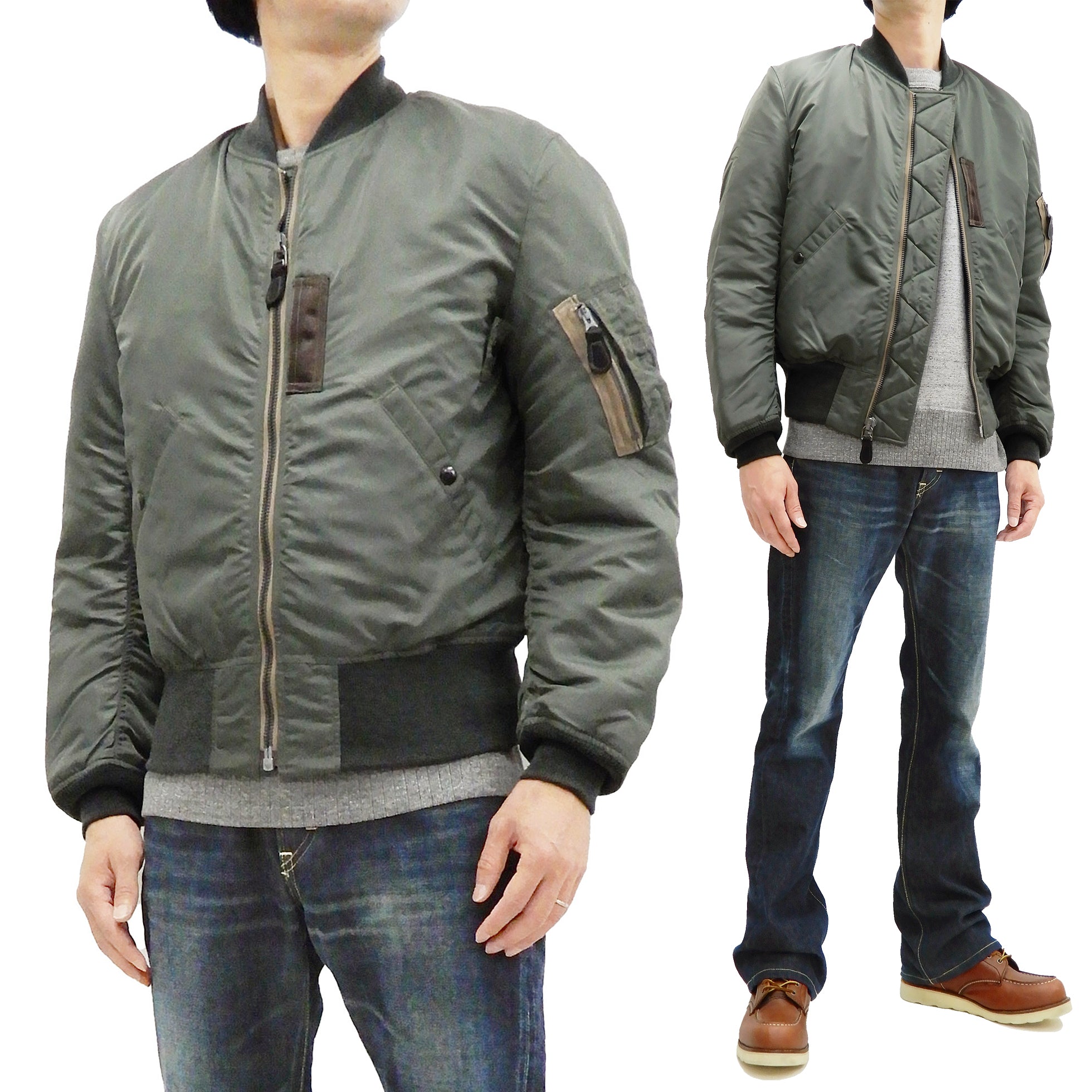 Buzz Rickson MA-1 Flight Jacket Men's Slender Version MA1 Bomber Jacke ...