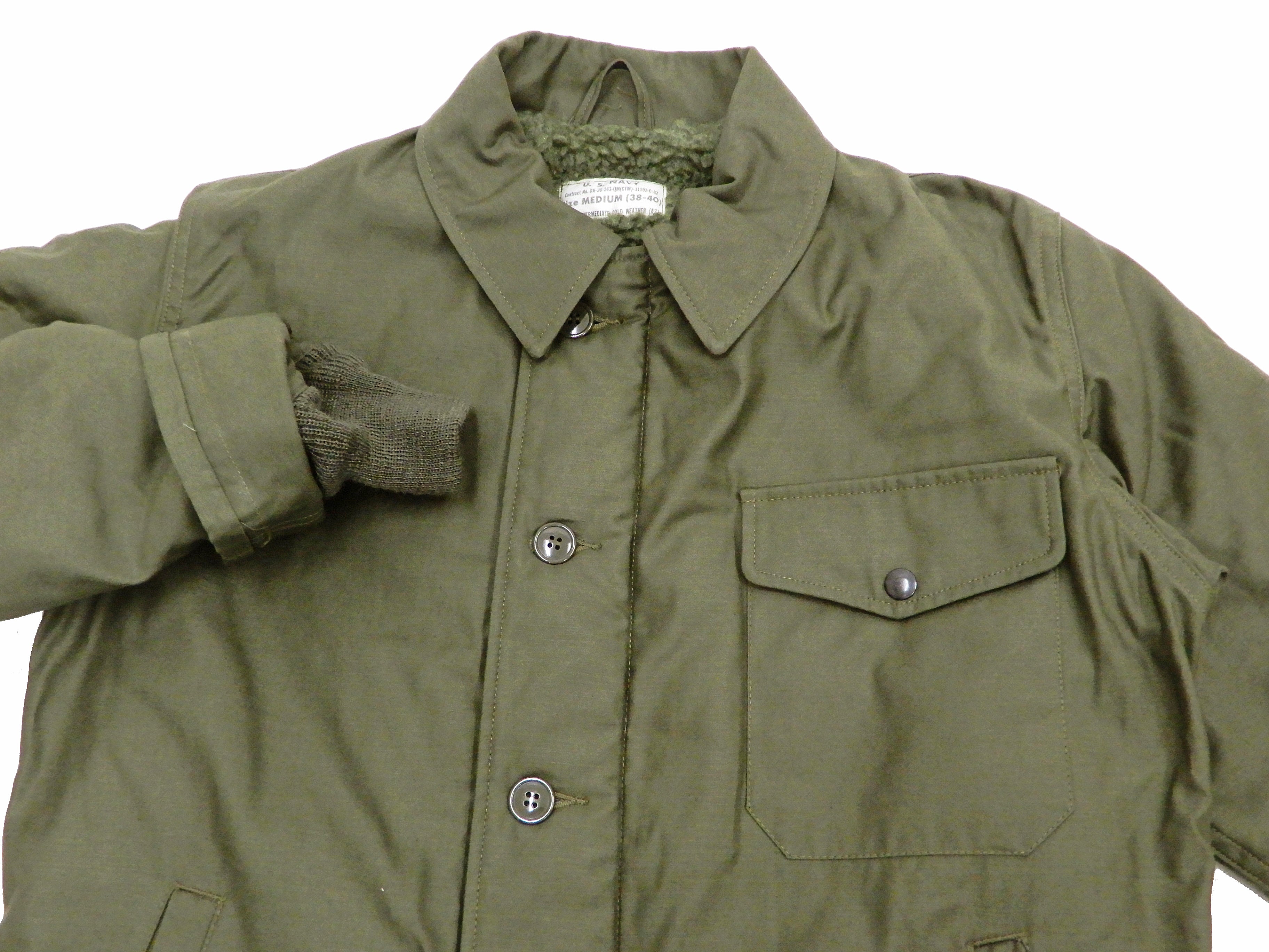 Buzz Rickson Jacket Men's Reproduction of US Navy A-2 Deck Jacket BR14 ...