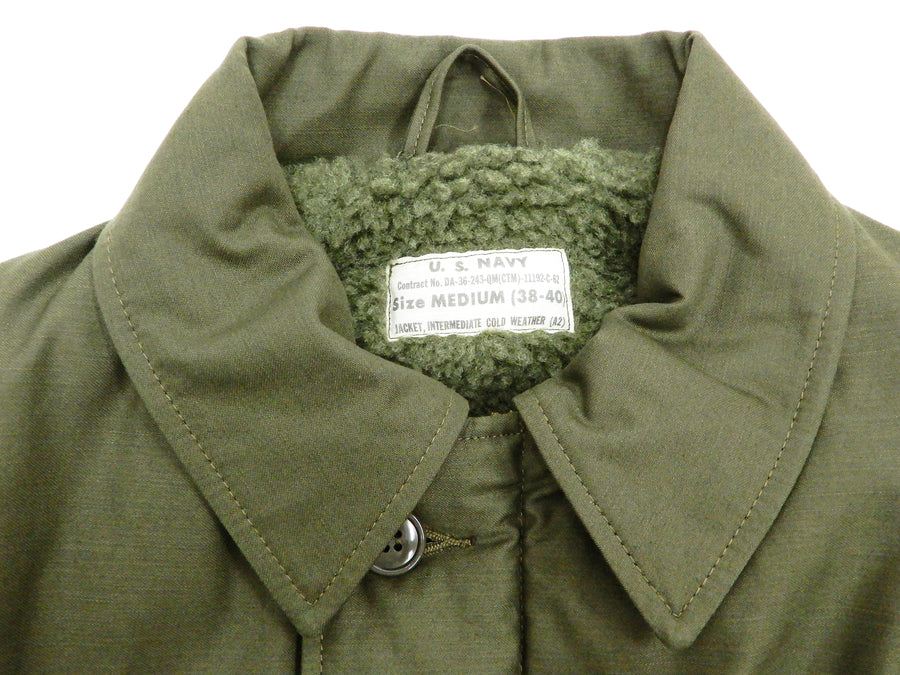 Buzz Rickson Jacket Men's Reproduction of US Navy A-2 Deck Jacket BR14 ...