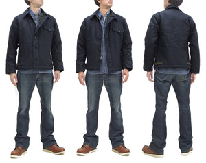 Buzz Rickson Jacket Men's Reproduction of US Navy A-2 Deck Jacket BR14957 Navy-Blue
