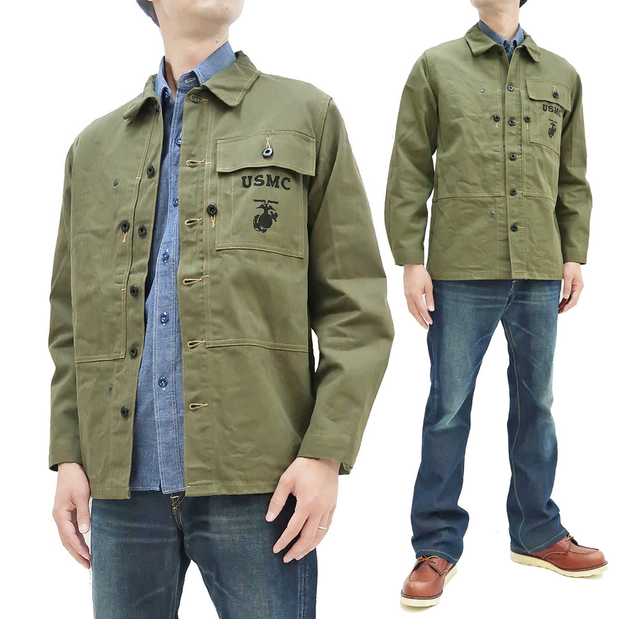 Buzz Rickson Jacket Men's Reproduction of WW2 USMC P44 HBT Utility Jac –  RODEO-JAPAN Pine-Avenue Clothes shop