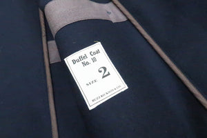 Buzz Rickson Duffel Coat Men's Reproduction of WW2 Royal Navy Duffle Coat BR15164 128 Navy-Blue