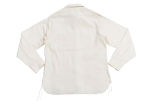 Buzz Rickson Plain Long Sleeve Shirt Modified version of US Navy Chambray Work Shirt BR25996 Off-White