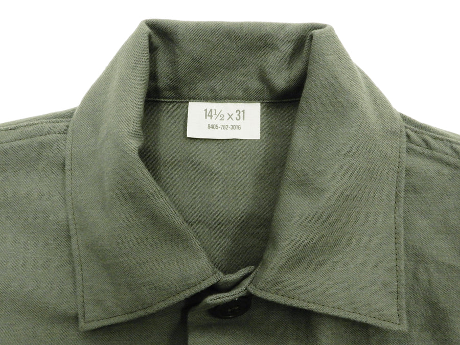 Buzz Rickson Utility Shirt Men's Reproduction OG-107 Worn By John Lennon BR28662 Olive