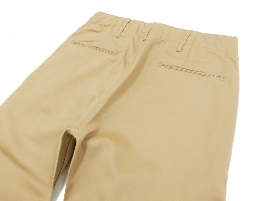 Buzz Rickson Trousers Men's Zip Fly Slimmer Fit US Army Chino Pants BR40025A 01 Beige