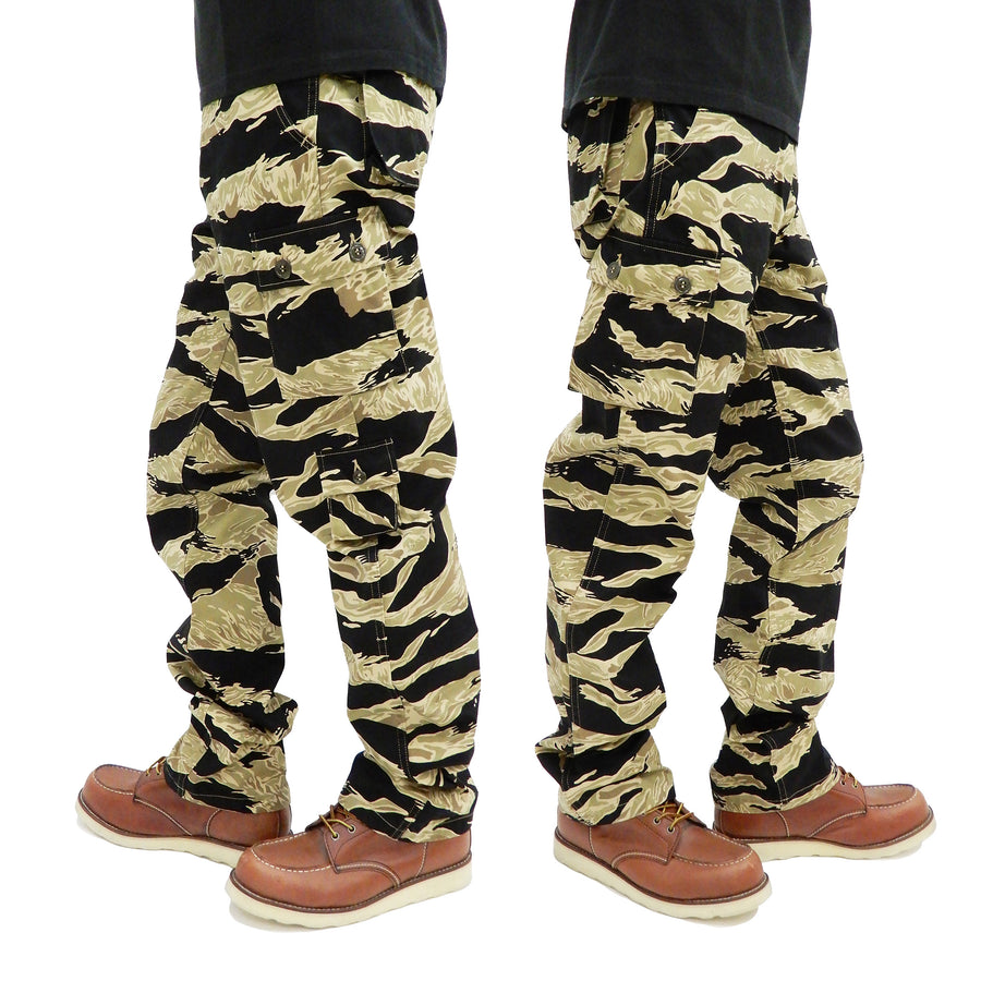 Buzz Rickson Camo Cargo Pants Men's Military Golden Tiger