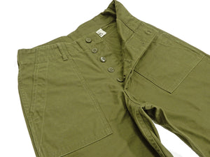 Buzz Rickson Men's Military Shorts inspired by U.S. Army OG-107 Trousers BR51735 Olive