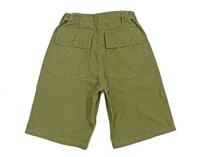 Buzz Rickson Men's Military Shorts inspired by U.S. Army OG-107 Trousers BR51735 Olive