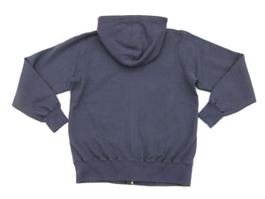Buzz Rickson Hoodie Men's USAAF Insignia Hoodie Zip Front Hooded Sweatshirt BR65599 Faded-Navy-Blue