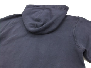 Buzz Rickson Hoodie Men's USAAF Insignia Hoodie Zip Front Hooded Sweatshirt BR65599 Faded-Navy-Blue