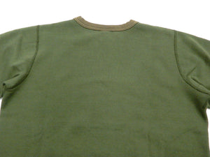 Buzz Rickson Plain Sweatshirt Men's Loop-wheeled Vintage Style BR65622 Faded-Olive