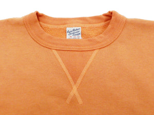 Buzz Rickson Plain Sweatshirt Men's Loop-wheeled Vintage Style BR65622 Faded-Orange