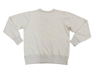Buzz Rickson Plain Sweatshirt Men's Loop-wheeled Vintage Style BR65622 Oatmeal Color