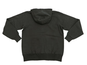 Buzz Rickson Hoodie Men's Plain Hoodie Zip Front Hooded Sweatshirt BR65623 Faded-Black