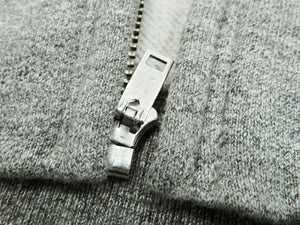 Buzz Rickson Hoodie Men's Plain Hoodie Zip Front Hooded Sweatshirt BR65623 Heather-Gray