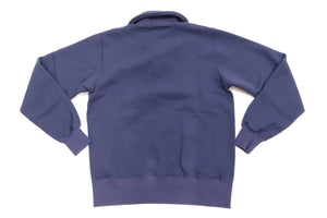 Buzz Rickson USAFA 1/4 Zip Sweatshirt Men's Loop-wheeled Military Style BR68397 Faded Navy Blue