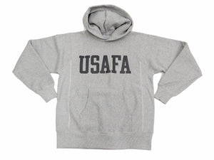 Buzz Rickson Pullover Hoodie Men's Reproduction of U.S. Air Force Academy Hooded Sweatshirt BR68651 Heather-Gray