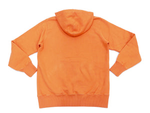 Buzz Rickson Plain Pullover Hoodie Men's Loop-wheeled Vintage Style Hooded Sweatshirt BR68914 159-Faded-Orange