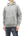 Buzz Rickson Plain Pullover Hoodie Men's Loop-wheeled Vintage Style Hooded Sweatshirt BR68914 113-Heather-Gray