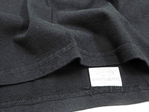 Buzz Rickson T-shirt Men's Short Sleeve Loopwheel Plain Pocket Tee BR78711 Black