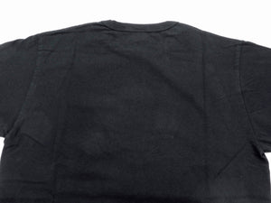 Buzz Rickson T-shirt Men's Short Sleeve Loopwheel Plain Pocket Tee BR78711 Black