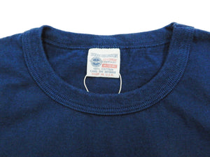 Buzz Rickson T-shirt Men's Short Sleeve Loopwheel Plain Pocket Tee BR78711 Navy-Blue