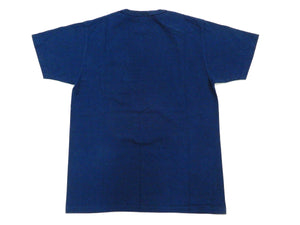 Buzz Rickson T-shirt Men's Short Sleeve Loopwheel Plain Pocket Tee BR78711 Navy-Blue