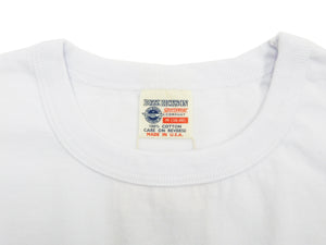 Buzz Rickson T-shirt Men's Short Sleeve Loopwheel Plain Pocket Tee BR78711 White