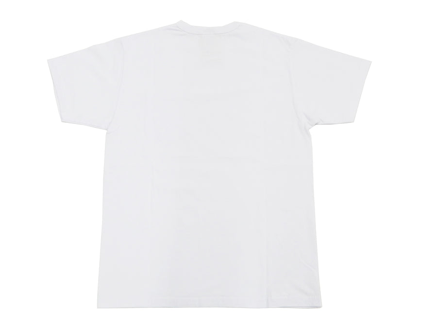 Buzz Rickson T-shirt Men's Short Sleeve Loopwheel Plain Pocket Tee BR78711 White