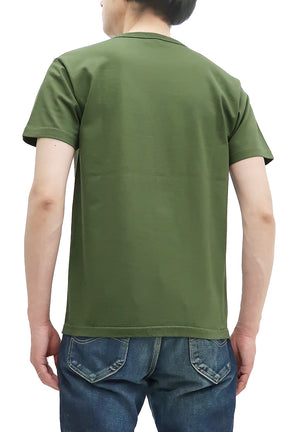 Buzz Rickson T-shirt Men's Military Graphic Short Sleeve Loopwheeled Tee BR78907 149 Olive