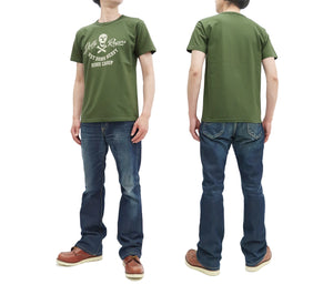 Buzz Rickson T-shirt Men's Military Graphic Short Sleeve Loopwheeled Tee BR78907 149 Olive