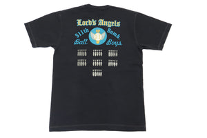 Buzz Rickson T-shirt Men's Military Graphic Short Sleeve Loopwheeled Slub Tee BR78958 Black
