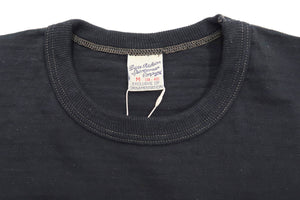 Buzz Rickson T-shirt Men's Military Graphic Short Sleeve Loopwheeled Slub Tee BR78958 Black
