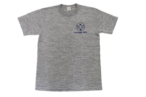 Buzz Rickson T-shirt Men's Military Graphic Short Sleeve Loopwheeled Slub Tee BR78958 Heather-Gray
