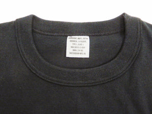 Buzz Rickson T-shirt Men's Plain T shirt Short Sleeve Loopwheel Tee BR78960 119 Black