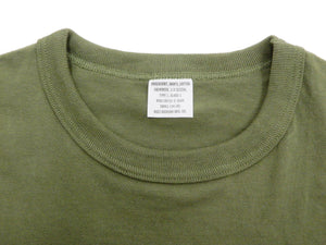 Buzz Rickson T-shirt Men's Plain T shirt Short Sleeve Loopwheel Tee BR78960 149 Olive