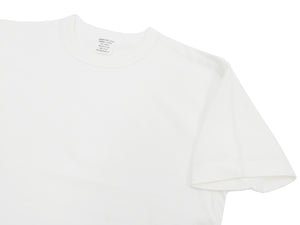 Buzz Rickson T-shirt Men's Plain T shirt Short Sleeve Loopwheel Tee BR78960 101 White