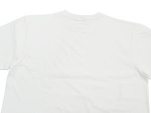 Buzz Rickson T-shirt Men's Plain T shirt Short Sleeve Loopwheel Tee BR78960 101 White