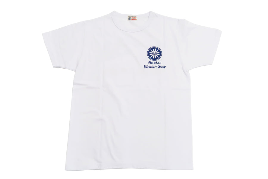 Buzz Rickson T-shirt Men's Military Graphic Short Sleeve Loopwheeled Tee BR78991 101 White